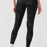 CRZ YOGA Women's Yoga Lounge High Rise Butterluxe Yoga Leggings 25'' Black Tie Dye Flowers