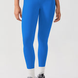CRZ YOGA Women's Yoga Lounge High Rise Butterluxe Yoga Leggings 25'' Sparkle Blue