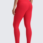 CRZ YOGA Women's Yoga Leggings 25" with Pockets Aurora Red