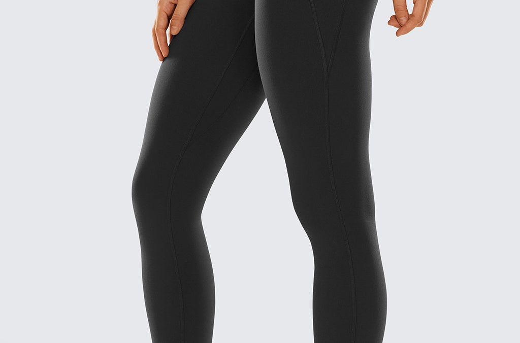 CRZ YOGA Womens Butterluxe Pockets Workout Leggings 28" Black