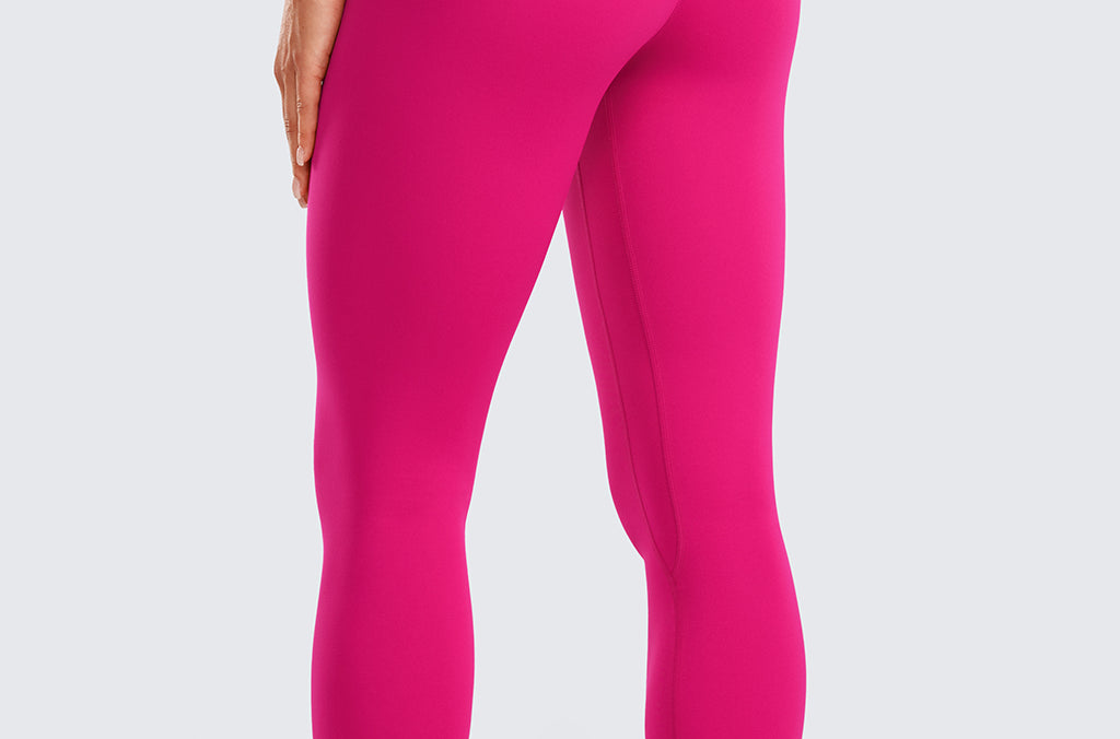 CRZ YOGA Women's Super High Waisted Leggings 25" Hot Fudge Brown