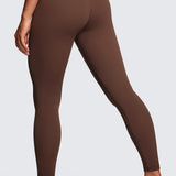 CRZ YOGA Women's High Rise Butterluxe Yoga Leggings 25'' V Cross Waist Black