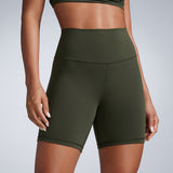 CRZ YOGA Women's Fast Dry Athletic Shorts 6" Black