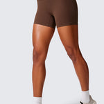 CRZ YOGA Women's Scrunch Butt Shorts 4" - No Front Seam Stelindigo