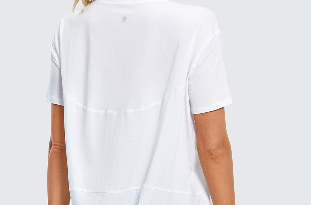 Women's Pima Cotton Boat Neck Short Sleeves Shirts Black