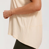 Women's Pima Cotton Boat Neck Short Sleeves Shirts White Opal
