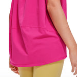 Women's Pima Cotton Boat Neck Short Sleeves Shirts Briar Rose