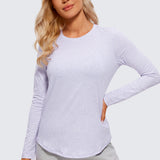 Women's Pima Cotton Long Sleeve Shirts Black
