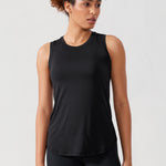 CRZ YOGA Women's Lightweight Racerback Tank Top Silver Mist