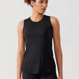 CRZ YOGA Women's Lightweight Racerback Tank Top Silver Mist