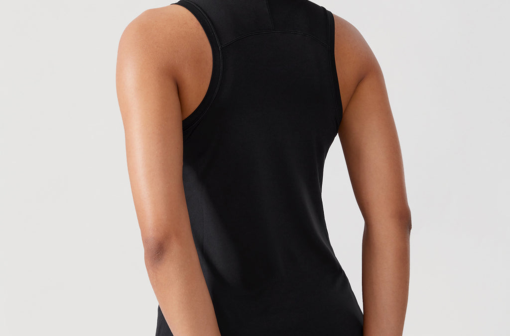 CRZ YOGA Women's Lightweight Racerback Tank Top Silver Mist