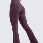 CRZ YOGA Women's High Waist Flare Leggings 30.5" Hot Fudge Brown