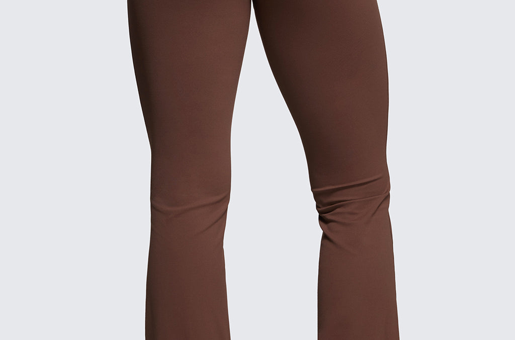 CRZ YOGA Women's High Waist Flare Leggings 29" Olive Green