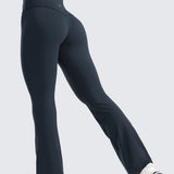 CRZ YOGA Women's High Waist Flare Leggings 29" Black