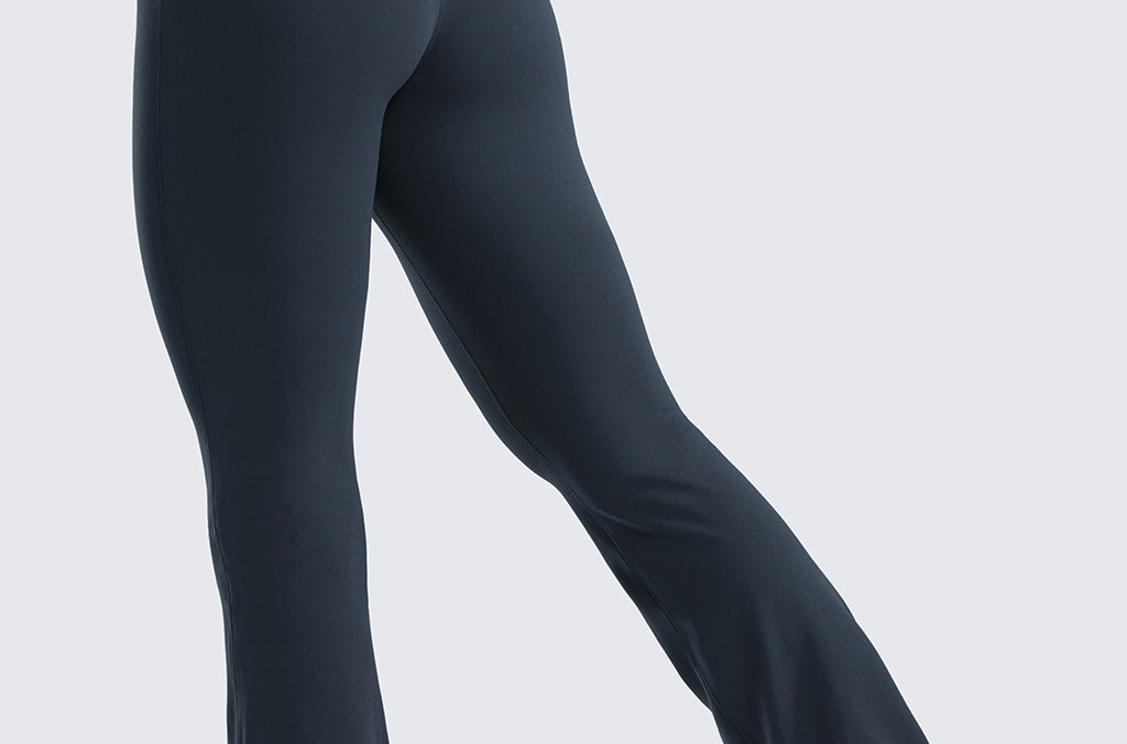 CRZ YOGA Women's High Waist Flare Leggings 29" Black