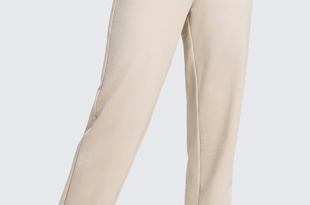 CRZ YOGA Women's Cotton Fleece Joggers with Pockets 28" Black