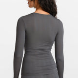 SOULVOR Long Sleeve Crew Neck T-Shirt Twilight Gray