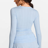 SOULVOR Long Sleeve Crew Neck T-Shirt Light Glacier