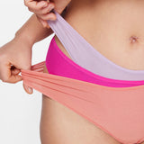Women's Stretchy Low Rise Thongs 3 Pack Chic 2 (3pack)