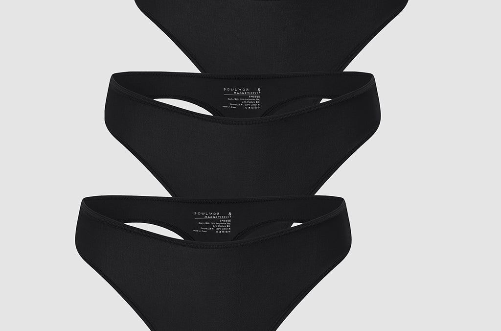 Women's Stretchy Low Rise Thongs 3 Pack Black 3pack