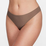 Women's Stretchy Low Rise Thongs 3 Pack Brown Purple (3pack)