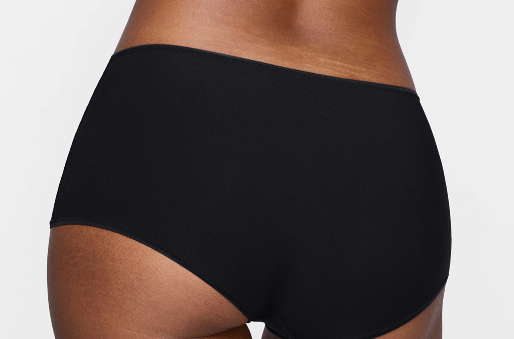Women's Stretchy Mid Waist Boy Shorts 3 Pack Basic 3 (3pack)