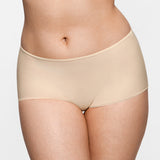 Women's Stretchy Mid Waist Boy Shorts 3 Pack Parchment (3pack)