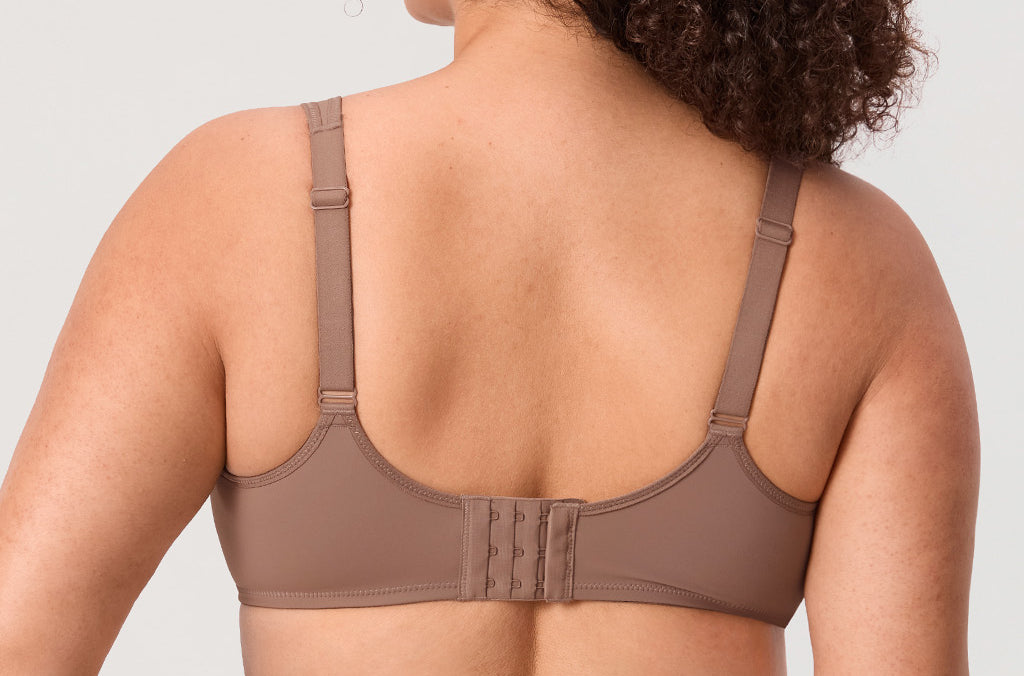 Women's Supportive Full Coverage Bra Brown Purple