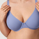 Women's Everyday Plunge Underwire Bra Frost Blue
