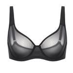 Women's Underwire Mesh Bra Black