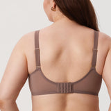 Women's Underwire Mesh Bra Brown Purple