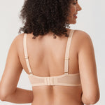 Women's Sheer Mesh Balconette Bra Beige