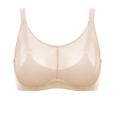 Women's Mesh Monowire Full Coverage Bra - Underwire & Unlined Beige