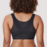 Women's X-shaped Back Posture Bra Black
