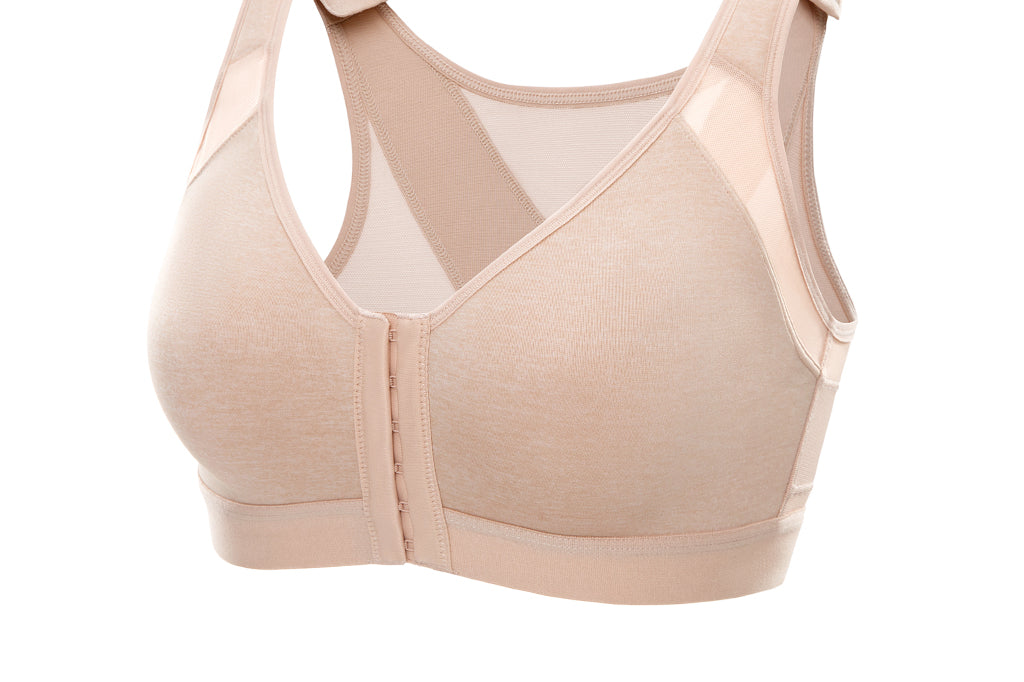 Women's X-shaped Back Posture Bra Oatmeal Heather