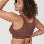 Women's X-shaped Back Posture Bra Oatmeal Heather
