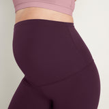 Women's Super High Waist Maternity Leggings 25" Plum Magenta