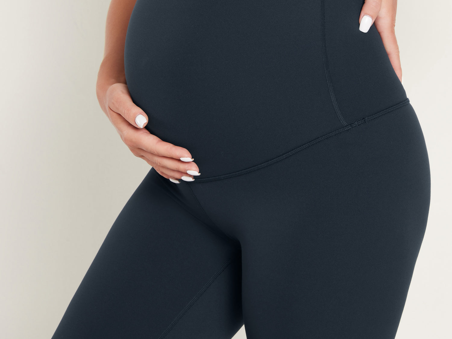 Women's Super High Waist Maternity Leggings 25" True Navy