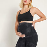 Women's Super High Waist Maternity Leggings 25" Plum Magenta
