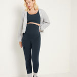 Women's Super High Waist Maternity Leggings 28" Black