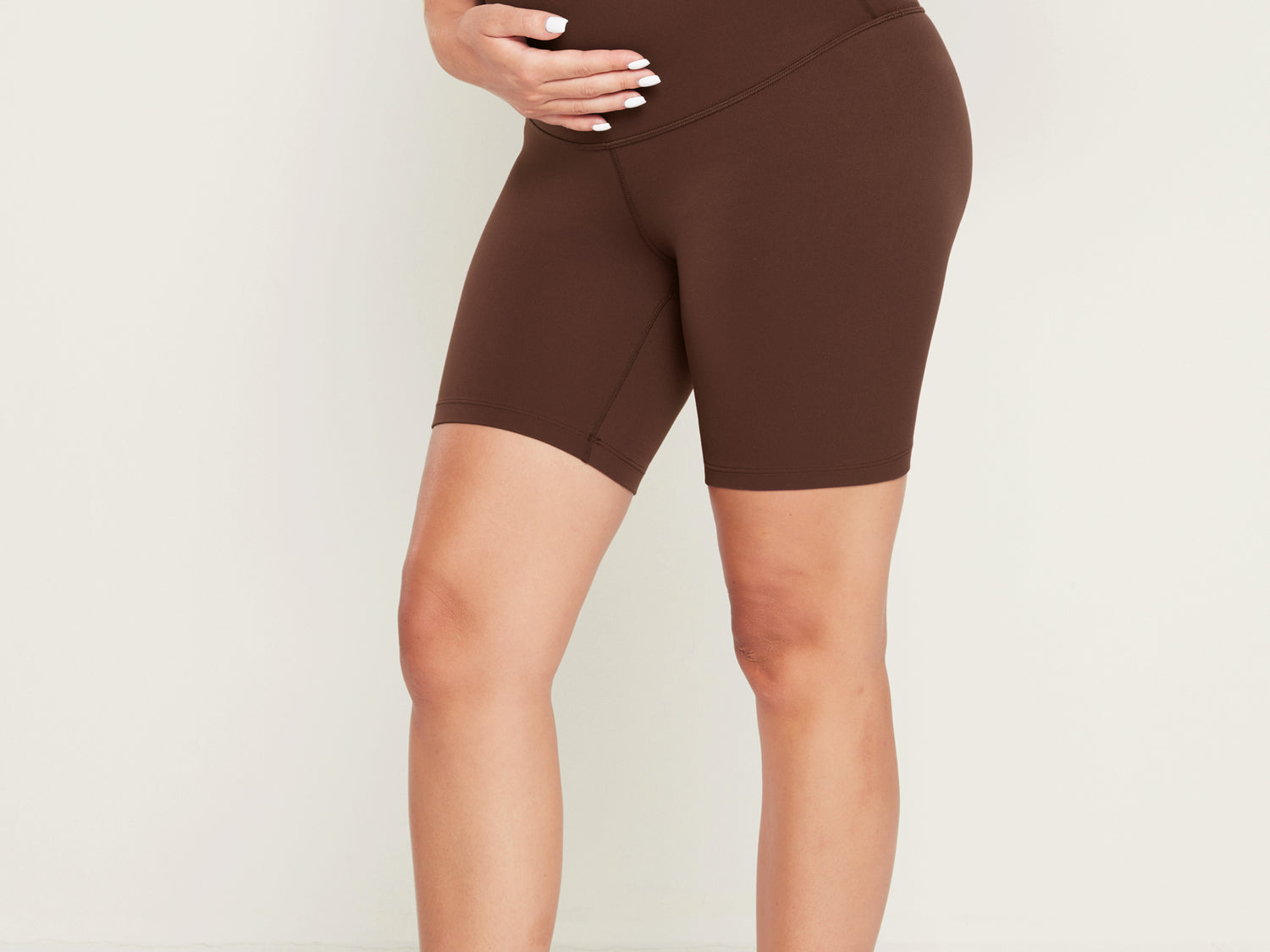 Women's Super High Waist Maternity Shorts 6" True Navy