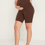 Women's Super High Waist Maternity Shorts 6" True Navy