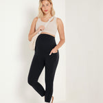 Women's Maternity Leggings with Pockets 25" True Navy