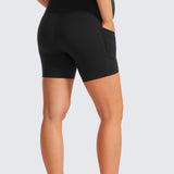 Women's Maternity Shorts with Pockets 5" Pitch Blue