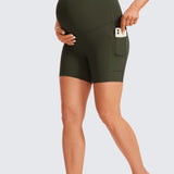Women's Maternity Shorts with Pockets 5" True Navy