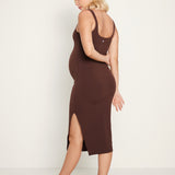 Women's Sleeveless Tank Maternity Dress Grey Sage
